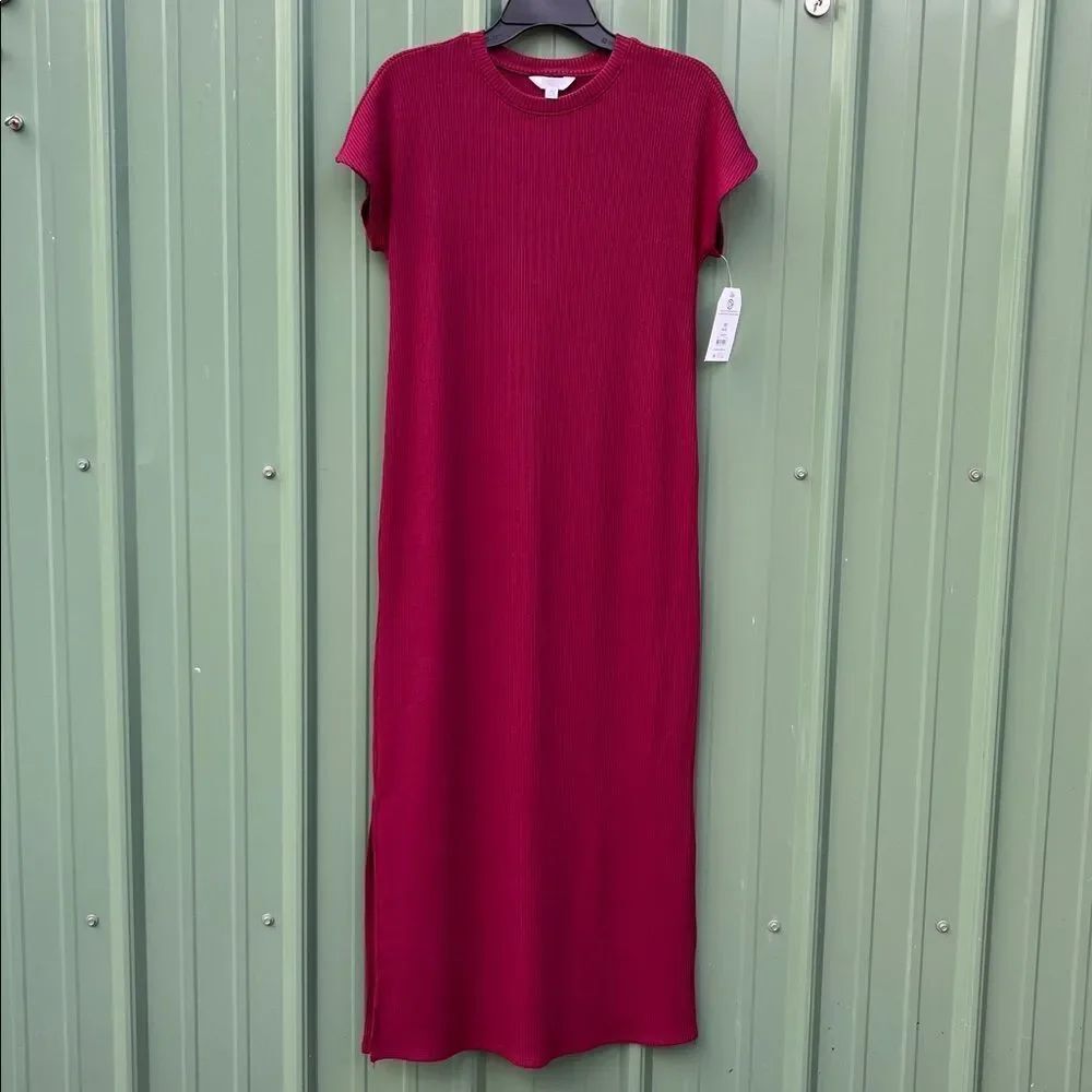 Women’s Ribbed Lightweight Comfy Maxi Dress Size XS